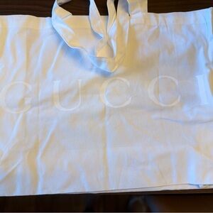 Gucci Ivory Canvas Tote